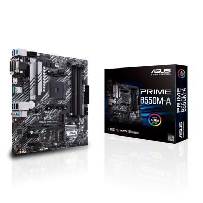 Материнcька плата ASUS PRIME B550M-A sAM4 B550 4xDDR4 M.2 HDMI DVI D-Sub mATX (90MB14I0-M0EAY0)