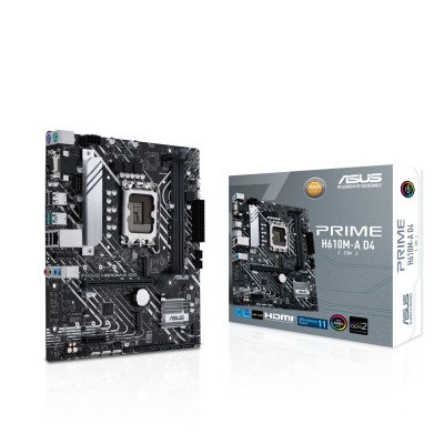 Материнcька плата ASUS PRIME H610M-A D4-CSM s1700 H610 2xDDR4 M.2 HDMI D-Sub DP mATX (90MB19P0-M0EAYC) Материнcька плата ASUS PRIME H610M-A D4-CSM s1700 H610 2xDDR4 M.2 HDMI D-Sub DP mATX (90MB19P0-M0EAYC)