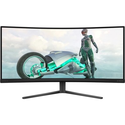 Монiтор TFT PHILIPS 34" Evnia 34M2C3500L/00 21:9 VA QHD Curved 180Hz 2*HDMI DP Dark grey