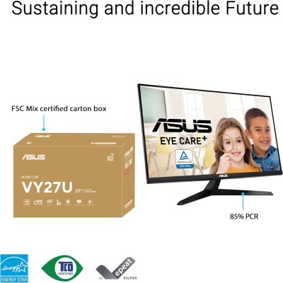 Монітор Asus 27" VY27UQ 2xHDMI, DP, MM, IPS, 3840x2160, sRGB 99%, AdaptiveSync, HDR10 Монітор Asus 27" VY27UQ 2xHDMI, DP, MM, IPS, 3840x2160, sRGB 99%, AdaptiveSync, HDR10