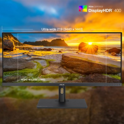 Монітор Asus 34" ProArt PA348CGV 2xHDMI, DP, USB-C, 4xUSB, MM, IPS, 3440x1440, 21:9, 120Hz, 2ms, DCI-P3 98%, FreeSync, HAS, HDR4 Монітор Asus 34" ProArt PA348CGV 2xHDMI, DP, USB-C, 4xUSB, MM, IPS, 3440x1440, 21:9, 120Hz, 2ms, DCI-P3 98%, FreeSync, HAS, HDR4