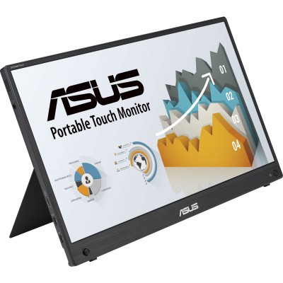 Монітор портативний Asus 15.6" ZenScreen MB16AMTR mHDMI, 2xUSB-C, MM, IPS, 7800mAh, Touch, Case