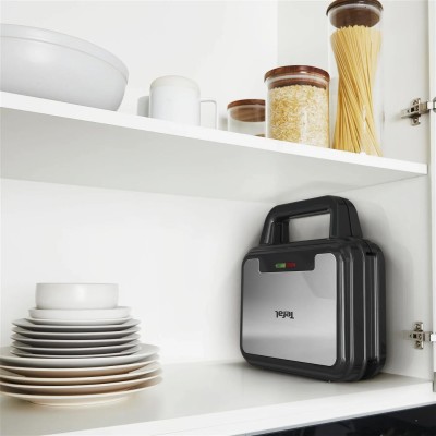 Мультимейкер Tefal UltraCompact 3in1 700Вт, тефлон, 3 пластини, корпус-метал, чорно-сірий (SW383D10) Мультимейкер Tefal UltraCompact 3in1 700Вт, тефлон, 3 пластини, корпус-метал, чорно-сірий (SW383D10)