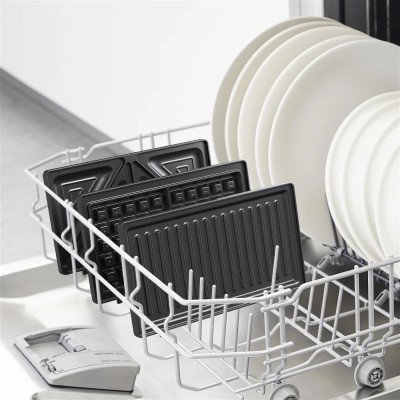 Мультимейкер Tefal UltraCompact 3in1 700Вт, тефлон, 3 пластини, корпус-метал, чорно-сірий (SW383D10) Мультимейкер Tefal UltraCompact 3in1 700Вт, тефлон, 3 пластини, корпус-метал, чорно-сірий (SW383D10)