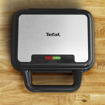 Мультимейкер Tefal UltraCompact 3in1 700Вт, тефлон, 3 пластини, корпус-метал, чорно-сірий (SW383D10) Мультимейкер Tefal UltraCompact 3in1 700Вт, тефлон, 3 пластини, корпус-метал, чорно-сірий (SW383D10)