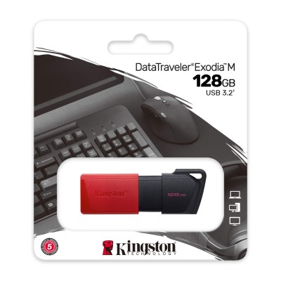 Накопичувач Kingston 128GB USB 3.2 Type-A Gen1 DT Exodia M (DTXM/128GB) Накопичувач Kingston 128GB USB 3.2 Type-A Gen1 DT Exodia M (DTXM/128GB)