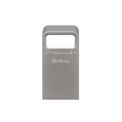 Накопичувач Kingston 64GB USB 3.2 Type-A Gen1 DT Micro R200MB/s Metal (DTMC3G2/64GB) Накопичувач Kingston 64GB USB 3.2 Type-A Gen1 DT Micro R200MB/s Metal (DTMC3G2/64GB)