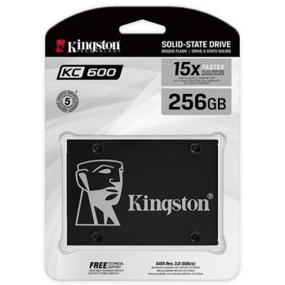 Накопичувач SSD Kingston 2.5" 256GB SATA KC600 (SKC600/256G)