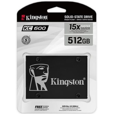 Накопичувач SSD Kingston 2.5" 512GB SATA KC600 (SKC600/512G)