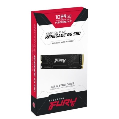 Накопичувач SSD Kingston M.2 1TB PCIe 5.0 FURY Renegade (SFYR2S/1T0) Накопичувач SSD Kingston M.2 1TB PCIe 5.0 FURY Renegade (SFYR2S/1T0)