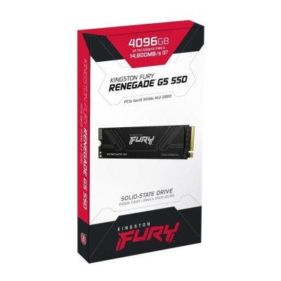 Накопичувач SSD Kingston M.2 4TB PCIe 5.0 FURY Renegade (SFYR2S/4T0) Накопичувач SSD Kingston M.2 4TB PCIe 5.0 FURY Renegade (SFYR2S/4T0)