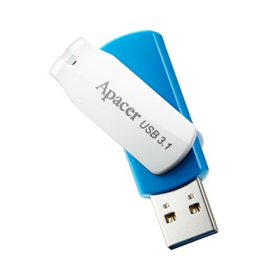 Накопичувач Apacer 64GB USB 3.1 Type-A AH357 Blue/White (AP64GAH357U-1) Накопичувач Apacer 64GB USB 3.1 Type-A AH357 Blue/White (AP64GAH357U-1)