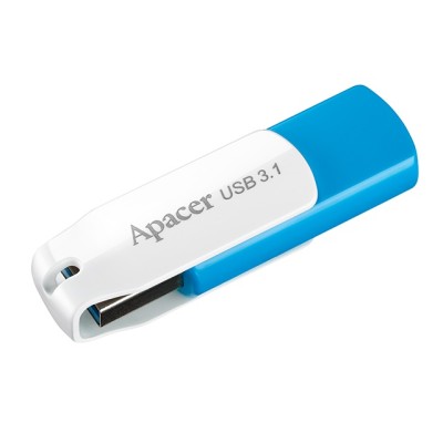 Накопичувач Apacer 64GB USB 3.1 Type-A AH357 Blue/White (AP64GAH357U-1) Накопичувач Apacer 64GB USB 3.1 Type-A AH357 Blue/White (AP64GAH357U-1)