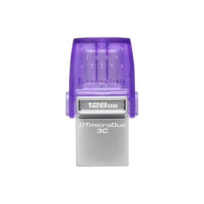 Накопичувач Kingston 128GB USB 3.2 Type-A Gen1 + Type-C DT microDuo 3C R200MB/s (DTDUO3CG3/128GB) Накопичувач Kingston 128GB USB 3.2 Type-A Gen1 + Type-C DT microDuo 3C R200MB/s (DTDUO3CG3/128GB)