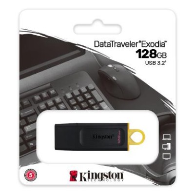Накопичувач Kingston 128GB USB 3.2 Type-A Gen1 DT Exodia (DTX/128GB) Накопичувач Kingston 128GB USB 3.2 Type-A Gen1 DT Exodia (DTX/128GB)