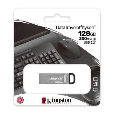 Накопичувач Kingston 128GB USB 3.2 Type-A Gen1 DT Kyson (DTKN/128GB)