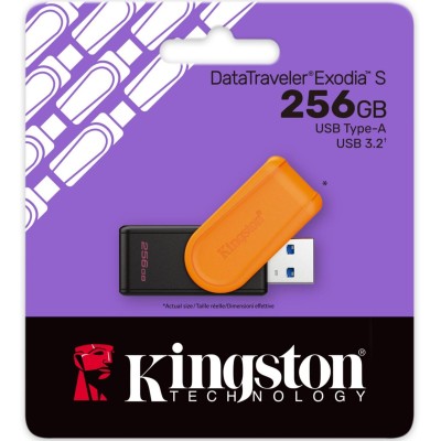 Накопичувач Kingston 256GB USB 3.2 Type-A Gen1 DT Exodia S (DTXS/256GB) Накопичувач Kingston 256GB USB 3.2 Type-A Gen1 DT Exodia S (DTXS/256GB)