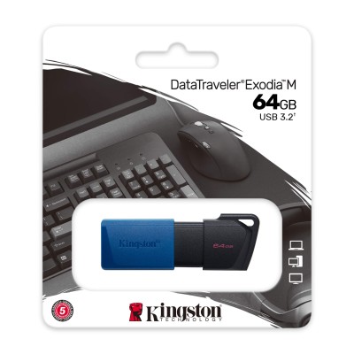 Накопичувач Kingston 64GB USB 3.2 Type-A Gen1 DT Exodia M (DTXM/64GB) Накопичувач Kingston 64GB USB 3.2 Type-A Gen1 DT Exodia M (DTXM/64GB)