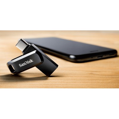 Накопичувач SanDisk 256GB USB 3.1 Type-A + Type-C Ultra Dual Drive Go Чорний (SDDDC3-256G-G46)