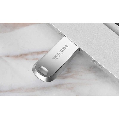 Накопичувач SanDisk 256GB USB 3.1 Type-A Ultra Luxe Срібний (SDCZ74-256G-G46) Накопичувач SanDisk 256GB USB 3.1 Type-A Ultra Luxe Срібний (SDCZ74-256G-G46)