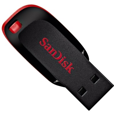 Накопичувач SanDisk 32GB USB 2.0 Type-A Cruzer Blade Чорний (SDCZ50-032G-B35)
