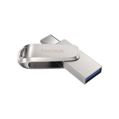 Накопичувач SanDisk 32GB USB 3.1 Type-A + Type-C Dual Drive Luxe Срібний (SDDDC4-032G-G46) Накопичувач SanDisk 32GB USB 3.1 Type-A + Type-C Dual Drive Luxe Срібний (SDDDC4-032G-G46)