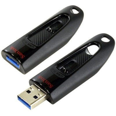 Накопичувач SanDisk 64GB USB 3.0 Type-A Ultra Чорний (SDCZ48-064G-U46) Накопичувач SanDisk 64GB USB 3.0 Type-A Ultra Чорний (SDCZ48-064G-U46)