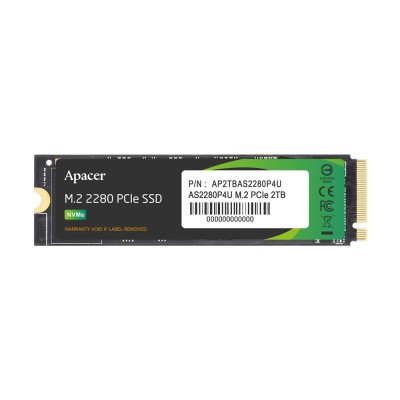 Накопичувач SSD Apacer M.2 2TB PCIe 3.0 P4U (AP2TBAS2280P4U-1) Накопичувач SSD Apacer M.2 2TB PCIe 3.0 P4U (AP2TBAS2280P4U-1)