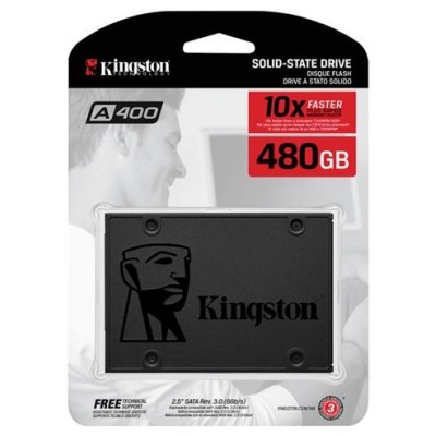 Накопичувач SSD Kingston 2.5" 480GB SATA A400 (SA400S37/480G)