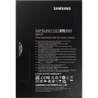 Накопичувач SSD Samsung 2.5" 4TB SATA 870EVO (MZ-77E4T0B/EU) Накопичувач SSD Samsung 2.5" 4TB SATA 870EVO (MZ-77E4T0B/EU)