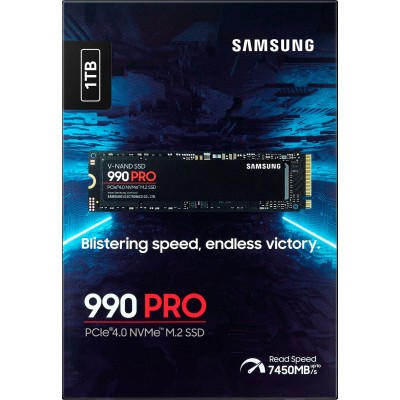 Накопичувач SSD Samsung M.2 1TB PCIe 4.0 990PRO (MZ-V9P1T0BW) Накопичувач SSD Samsung M.2 1TB PCIe 4.0 990PRO (MZ-V9P1T0BW)