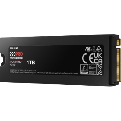 Накопичувач SSD Samsung M.2 1TB PCIe 4.0 990PRO + радіатор (MZ-V9P1T0GW) Накопичувач SSD Samsung M.2 1TB PCIe 4.0 990PRO + радіатор (MZ-V9P1T0GW)