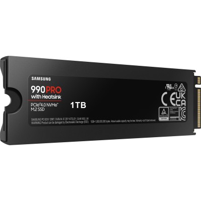 Накопичувач SSD Samsung M.2 1TB PCIe 4.0 990PRO + радіатор (MZ-V9P1T0GW) Накопичувач SSD Samsung M.2 1TB PCIe 4.0 990PRO + радіатор (MZ-V9P1T0GW)