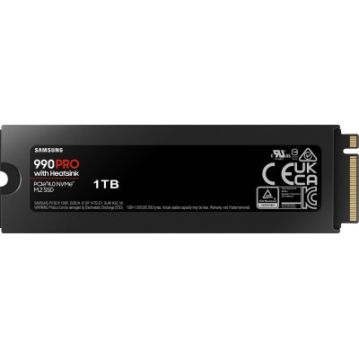 Накопичувач SSD Samsung M.2 1TB PCIe 4.0 990PRO + радіатор (MZ-V9P1T0GW) Накопичувач SSD Samsung M.2 1TB PCIe 4.0 990PRO + радіатор (MZ-V9P1T0GW)