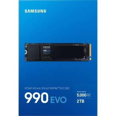 Накопичувач SSD Samsung M.2 2TB PCIe 4.0 990EVO (MZ-V9E2T0BW) Накопичувач SSD Samsung M.2 2TB PCIe 4.0 990EVO (MZ-V9E2T0BW)