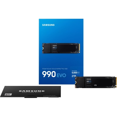 Накопичувач SSD Samsung M.2 2TB PCIe 4.0 990EVO (MZ-V9E2T0BW) Накопичувач SSD Samsung M.2 2TB PCIe 4.0 990EVO (MZ-V9E2T0BW)