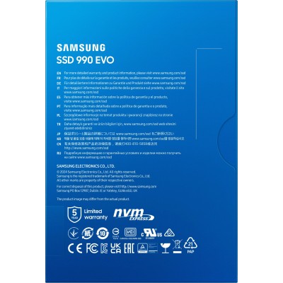 Накопичувач SSD Samsung M.2 2TB PCIe 4.0 990EVO (MZ-V9E2T0BW) Накопичувач SSD Samsung M.2 2TB PCIe 4.0 990EVO (MZ-V9E2T0BW)