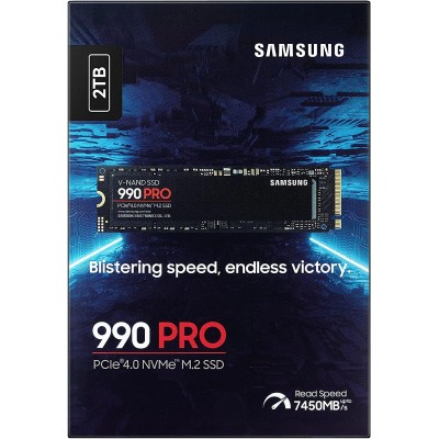 Накопичувач SSD Samsung M.2 2TB PCIe 4.0 990PRO (MZ-V9P2T0BW) Накопичувач SSD Samsung M.2 2TB PCIe 4.0 990PRO (MZ-V9P2T0BW)