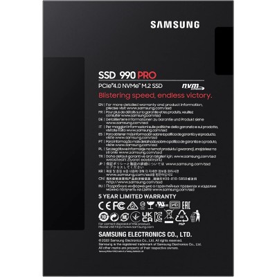 Накопичувач SSD Samsung M.2 2TB PCIe 4.0 990PRO (MZ-V9P2T0BW) Накопичувач SSD Samsung M.2 2TB PCIe 4.0 990PRO (MZ-V9P2T0BW)