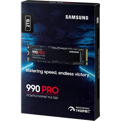 Накопичувач SSD Samsung M.2 2TB PCIe 4.0 990PRO (MZ-V9P2T0BW) Накопичувач SSD Samsung M.2 2TB PCIe 4.0 990PRO (MZ-V9P2T0BW)