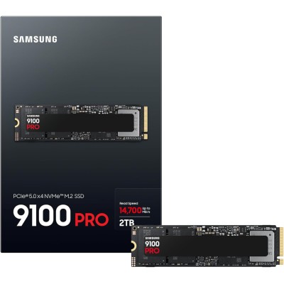 Накопичувач SSD Samsung M.2 2TB PCIe 5.0 9100PRO (MZ-VAP2T0BW) Накопичувач SSD Samsung M.2 2TB PCIe 5.0 9100PRO (MZ-VAP2T0BW)