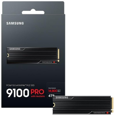 Накопичувач SSD Samsung M.2 4TB PCIe 5.0 9100PRO+ радіатор (MZ-VAP4T0CW) Накопичувач SSD Samsung M.2 4TB PCIe 5.0 9100PRO+ радіатор (MZ-VAP4T0CW)
