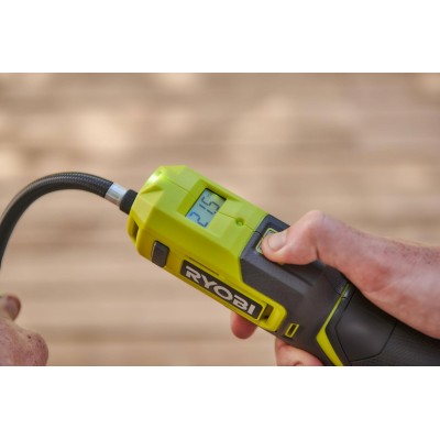 Насос велосипедний акумуляторний Ryobi USB Lithium RI4-0 4В 6.9бар дисплей підсвічування 0.5кг без АКБ та ЗП Насос велосипедний акумуляторний Ryobi USB Lithium RI4-0 4В 6.9бар дисплей підсвічування 0.5кг без АКБ та ЗП