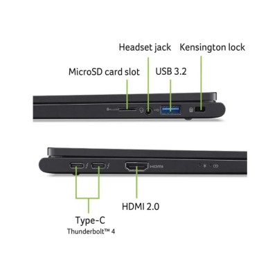 Ноутбук ACER TravelMate TMP614-73 14" 2.8K OLED, Intel U5-125H, 32GB, F1TB, UMA, Win11P, чорний (NX.B5WEU.004) Ноутбук ACER TravelMate TMP614-73 14" 2.8K OLED, Intel U5-125H, 32GB, F1TB, UMA, Win11P, чорний (NX.B5WEU.004)