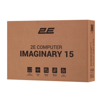 Ноутбук 2E Imaginary 15.6" FHD IPS AG, Intel i3-1215U, 16GB, F512GB, UMA, DOS, Чорний (NL57AU-15UA05)