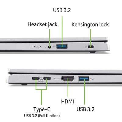 Ноутбук Acer Aspire Go AG15-21P 15.6" FHD IPS, AMD R5-7520U, 16GB, F512GB, UMA, Lin, сріблястий (NX.J8TEU.009) Ноутбук Acer Aspire Go AG15-21P 15.6" FHD IPS, AMD R5-7520U, 16GB, F512GB, UMA, Lin, сріблястий (NX.J8TEU.009)