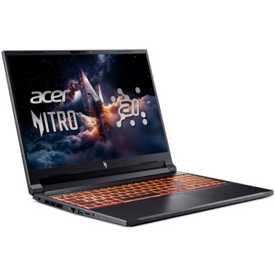 Ноутбук Acer Nitro V 16 ANV16-61 16" WUXGA IPS, AMD R5-340, 16GB, F512GB, NVD4050-6, Lin, чорний (NH.QULEU.004) Ноутбук Acer Nitro V 16 ANV16-61 16" WUXGA IPS, AMD R5-340, 16GB, F512GB, NVD4050-6, Lin, чорний (NH.QULEU.004)