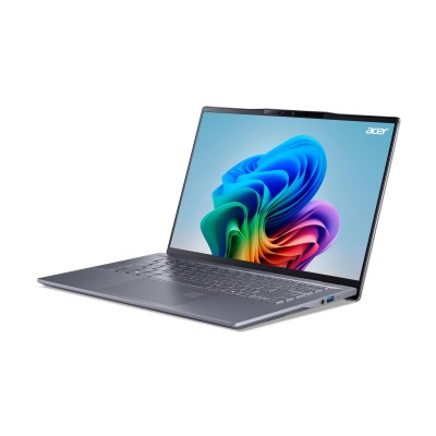 Ноутбук Acer Swift 14 AI SF14-11 14.5" WQXGA IPS, Quallcomm X1P-64-100, 16GB, F1TB, UMA, Win11, сірий (NX.KZXEU.001)