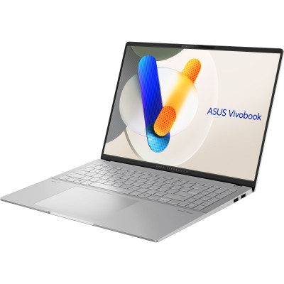 Ноутбук ASUS Vivobook S 16 M5606KA-RI010 16" 3K OLED, AMD AI 7 350, 16GB, F1TB, UMA, NoOS, Сріблястий Ноутбук ASUS Vivobook S 16 M5606KA-RI010 16" 3K OLED, AMD AI 7 350, 16GB, F1TB, UMA, NoOS, Сріблястий