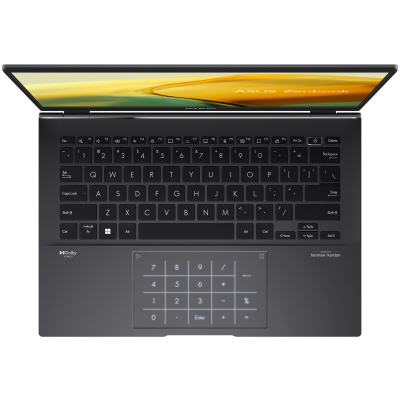 Ноутбук ASUS Zenbook 14 UM3402YA-KP752 14" WQXGA IPS, AMD R5-7430U, 16GB, F512GB, UMA, NoOS, Чорний